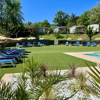 Piscine chauffée camping eau vive